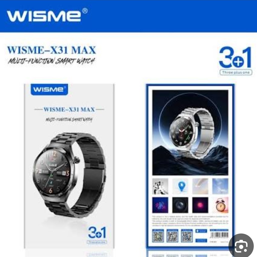 ساعت هوشمند صفحه گرد مدل x31 max اصلی امولد با بند فلزی (3بند) (فروش به عمده فروشی)