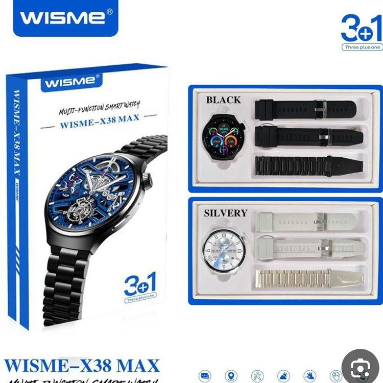 ساعت هوشمند صفحه گرد مدل X38 Max (3عدد بند با بند استیل )سری 10 سوپر امولد (فروش تک به عمده)