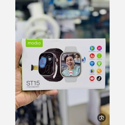 ساعت هوشمند ST15 5G سیم کارتخور دوربین دار عالی