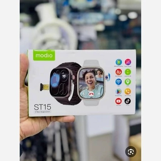 ساعت هوشمند ST15 5G سیم کارتخور دوربین دار عالی