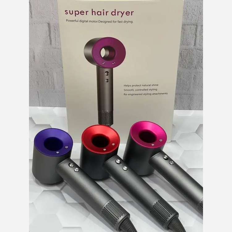 سشوار 1600W موتور قدرتمند و کم مصرف دیجیتال با 3 مدل سرعت و 3 حالت دما با 5 سری اضافه جدید عالی
