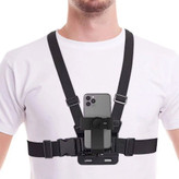 هولدر CHEST STRAP جلیقه ای موبایل و دوربین هولدر سینه ای مناسب دوچرخه و موتور و تولید محتوا کیفیت عالی