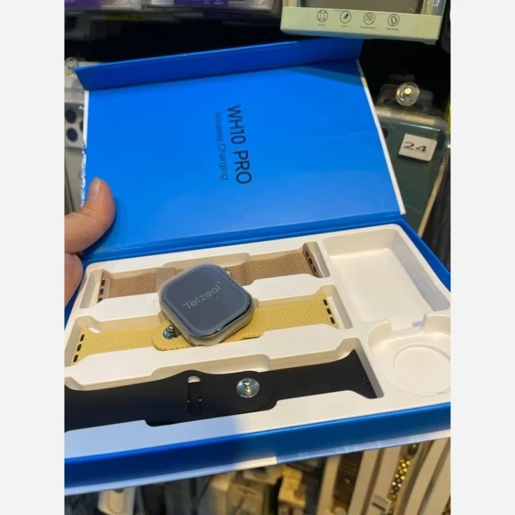 ساعت هوشمند تلزیل WH10 pro اصلی سری 10 ضدآب کیفیت عالی با 3 بند اضافه عالی