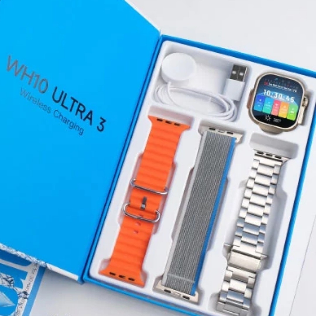 ساعت هوشمند تلزیل مدل WH10 ULTRA 3 ضدآب صفحه نمایش آمولد عالی