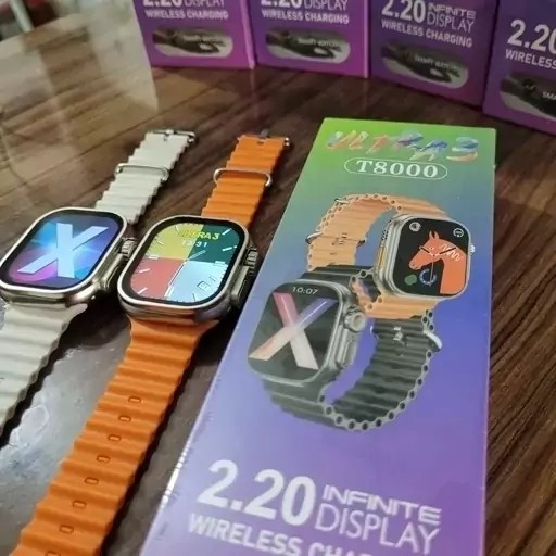 ساعت هوشمند اسمارت واچ طرح اپل T8000 ultra 3 جدید با عالی