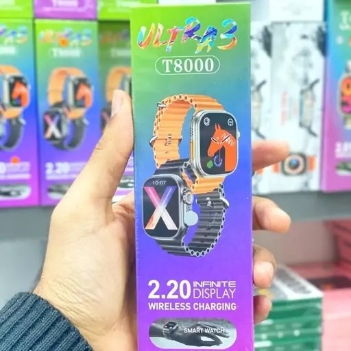 ساعت هوشمند اسمارت واچ طرح اپل T8000 ultra 3 جدید با عالی