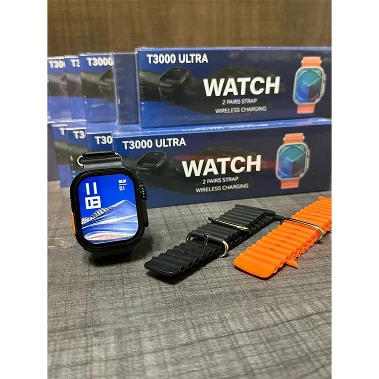 ساعت هوشمند T3000 ULTRA بهمراه 2 بند کیفیت عالی