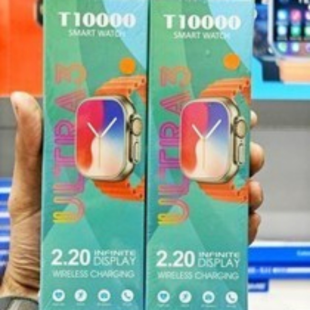 ساعت هوشمند t10000 ultra3 بهمراه 2 بند عالی