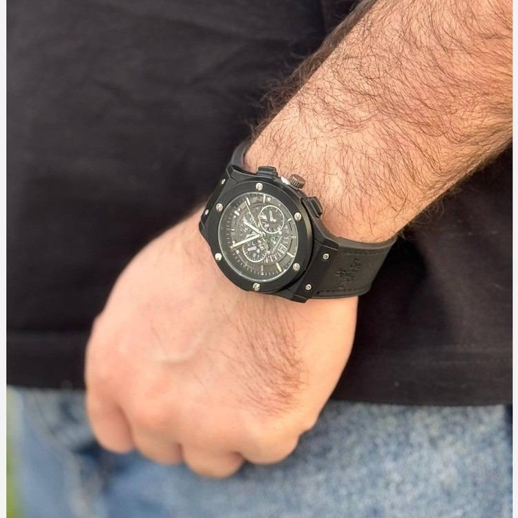 ساعت مردانه هابلوت بیگ بنگ فول بلک +جعبه هدیه
