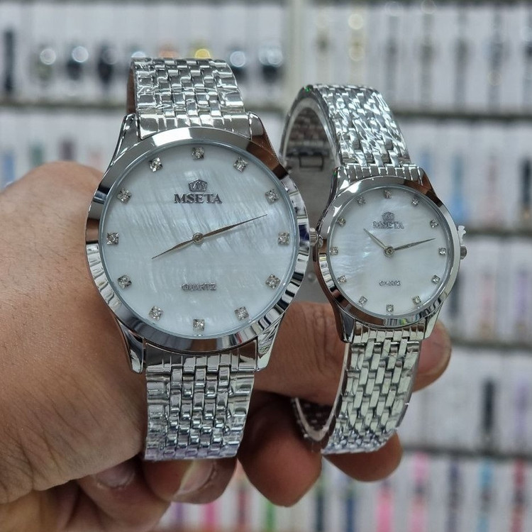 ساعت ست زنانه و مردانه مستا سیلور +جعبه هدیه