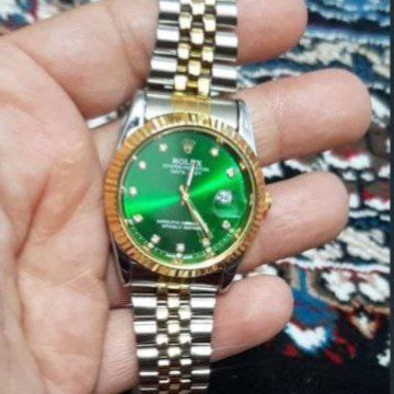 ساعت زنانه رولکس استیل +6 ماه موتور+جعبه کادویی