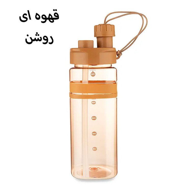 قمقمه ورزشی نی دار مدل Zannuo New گنجایش 0.6 لیتر