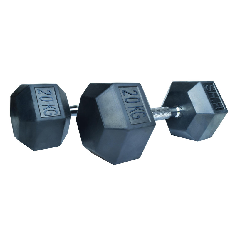 دمبل اس اچ ار کد B7 وزن 20 کیلوگرم بسته 2 عددی
