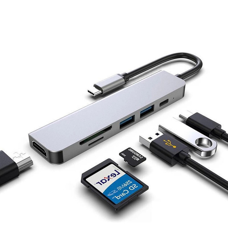 هاب 6 پورت USB-C مدل HDTV4K