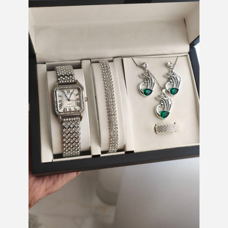 ست ساعت و اکسسوری زنانه و دخترانه شیک و زیبا