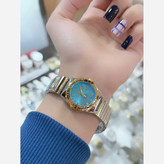 ساعت امگا زنانه کیفیت درجه یک رنگ ثابت تاریخ دار نگین دار