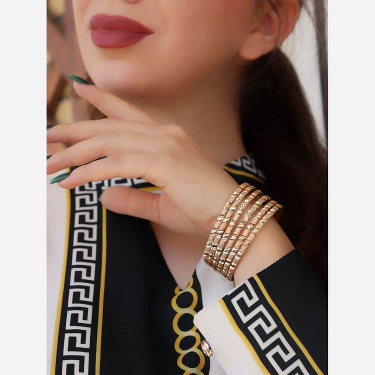 النگو طلاروس سه میل پک شیشتایی کیفیت عالی شیک و زیبا مشابه طلا
