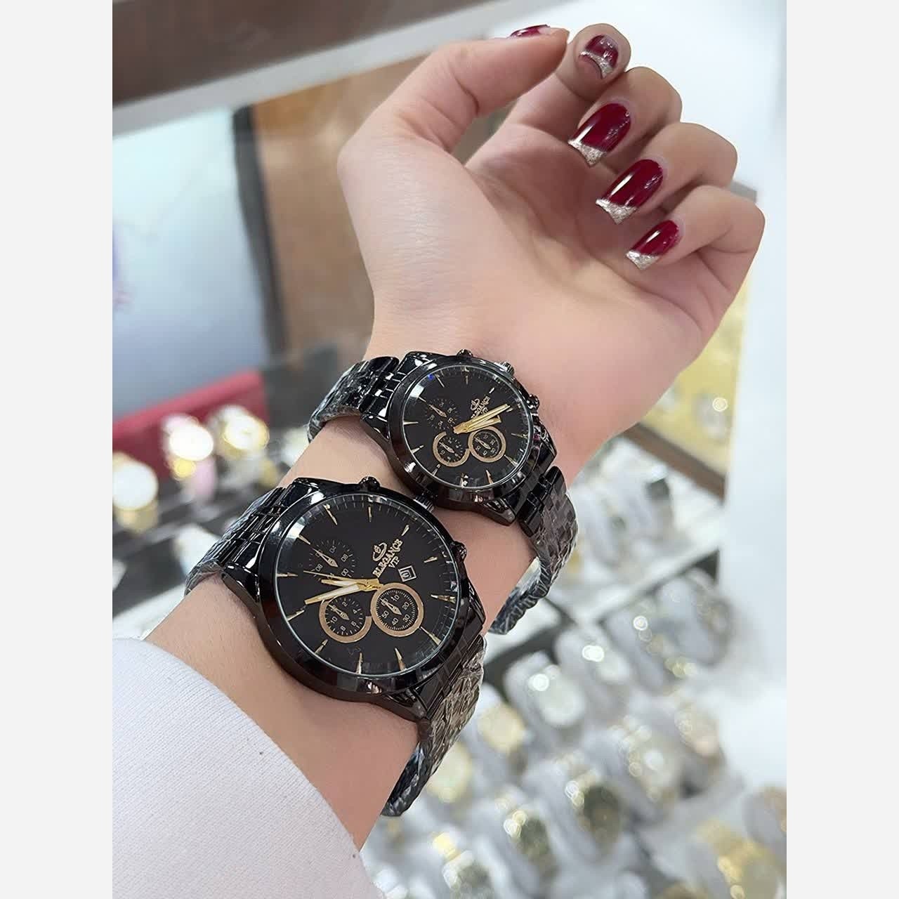 ساعت زنانه و مردانه النگاس کیفیت عالی شیک و زیبا فروش به صورت ست و تک ۔ ساعت زنانه ۔ ساعت مردانه ۔ست ساعت
