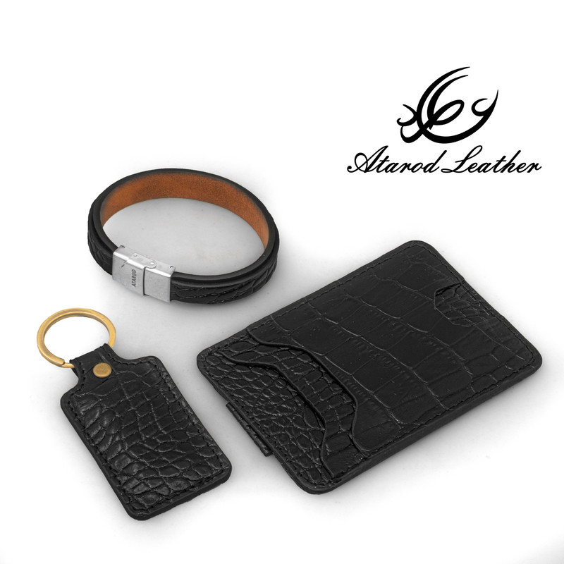 ست هدیه چرم عطارد مدل چرم طبیعی کد A109