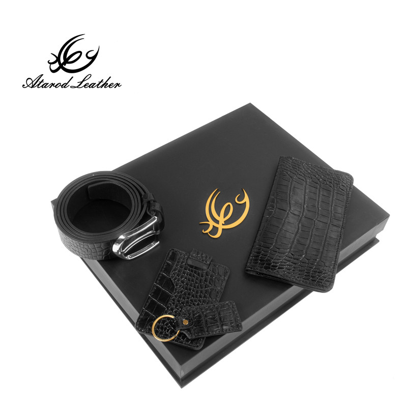ست هدیه چرم عطارد مدل چرم طبیعی کد A83