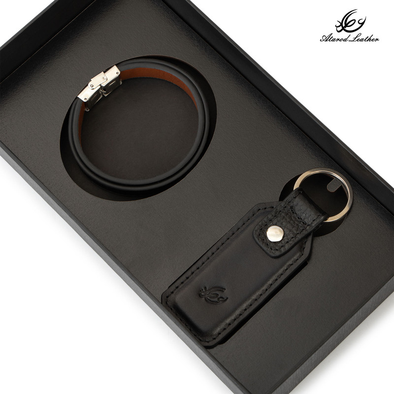 ست هدیه چرم طبیعی چرم عطارد مدل A142