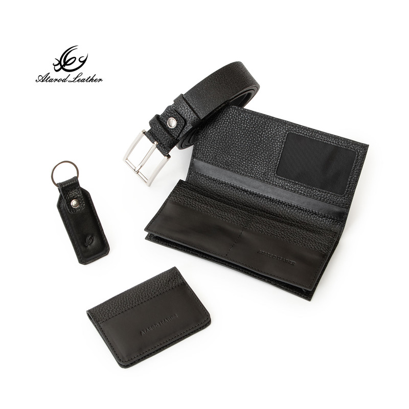 ست هدیه چرم طبیعی چرم عطارد مدل A143