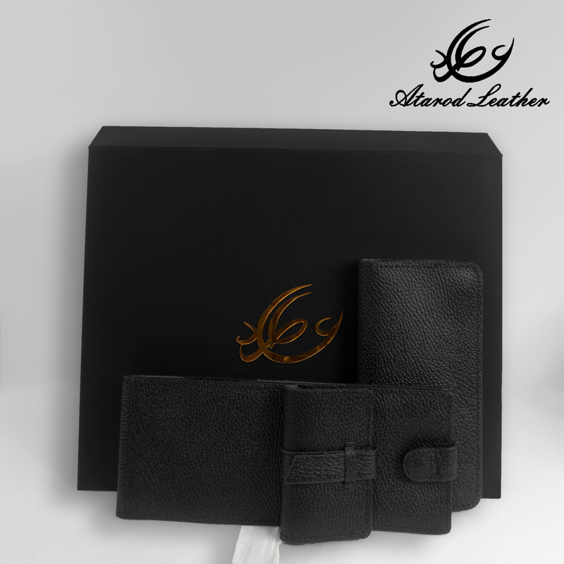 ست هدیه چرم عطارد مدل چرم طبیعی کد A43