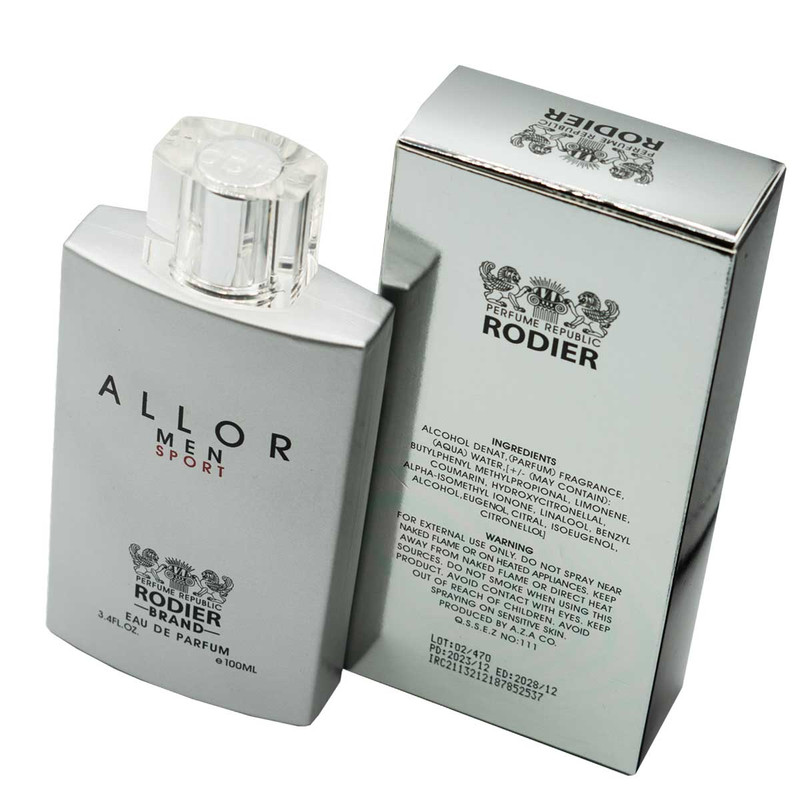 ادو پرفیوم مردانه رودیر مدل ALLOR MEN SPORT حجم 100 میلی لیتر