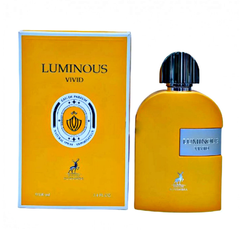 ادو پرفیوم مردانه الحمبرا مدل Luminous Vivid با رایحه گرم حجم 100 میلی لیتر