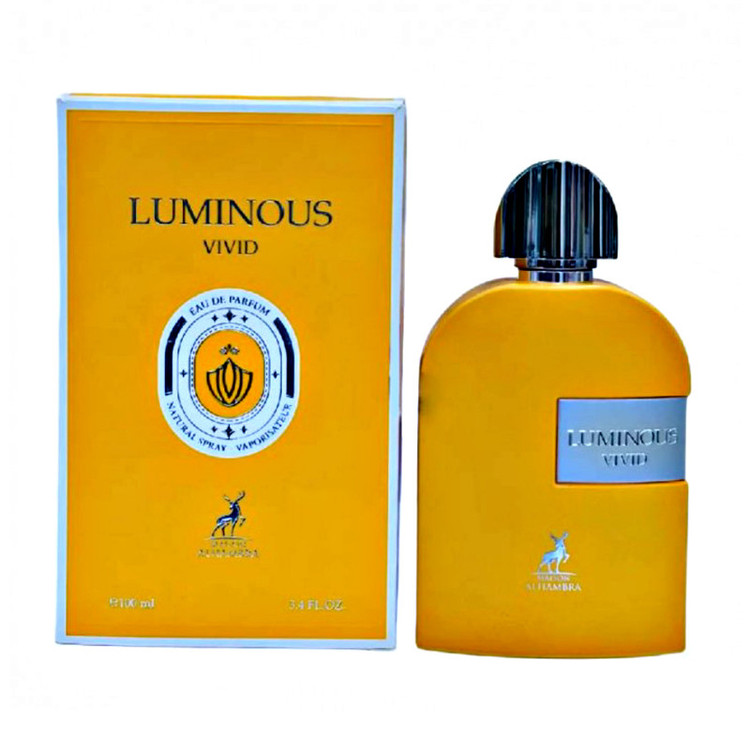 ادو پرفیوم مردانه الحمبرا مدل Luminous Vivid با رایحه گرم حجم 100 میلی لیتر