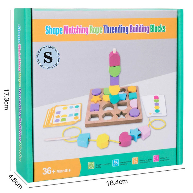 بازی آموزشی سمید مدل مونته سوری چوبی فلش کارتی