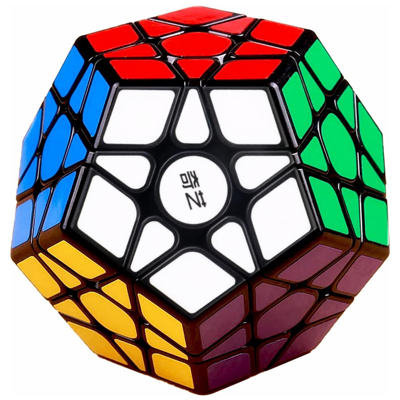 مکعب روبیک چی ای مدل مگامینکس کای وای کایهنگ دبلیو 3×3 QY Megaminx QiHeng Black W