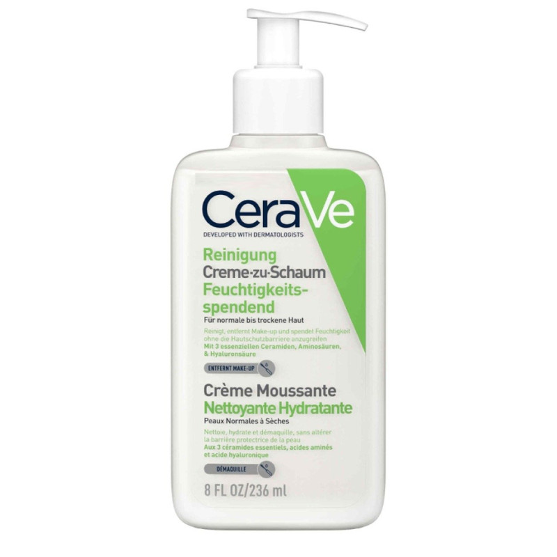 لوسیون پاک کننده صورت سراوی مدل Creamy Cleanser حجم 236 میلی لیتر