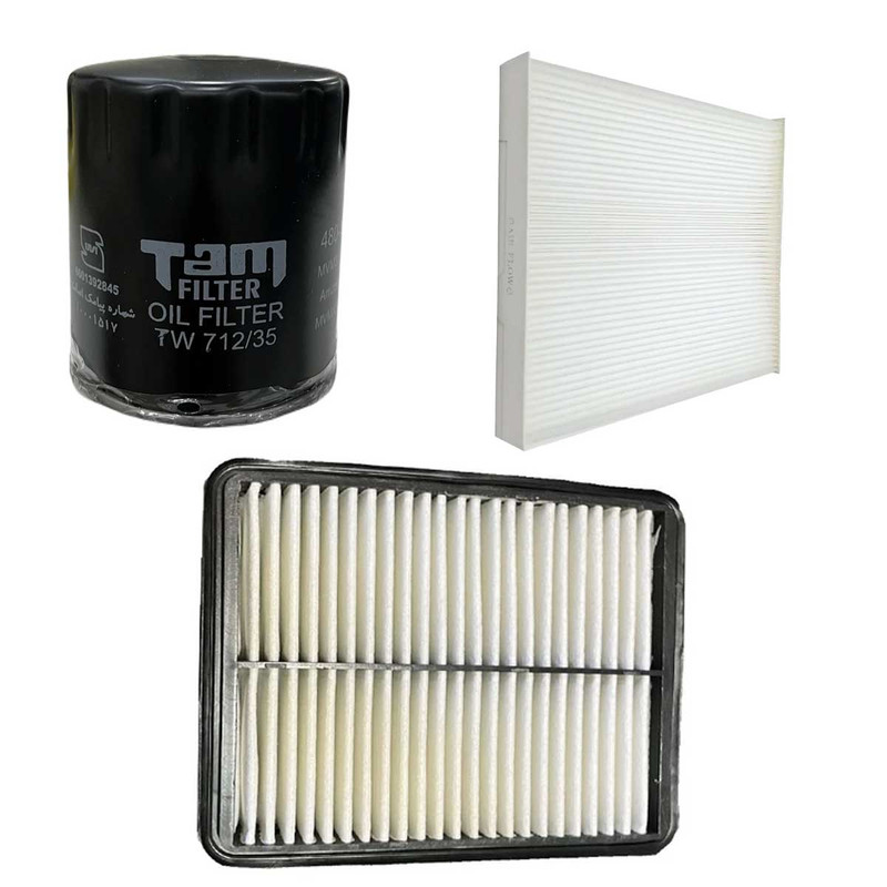 فیلتر روغن تام مدل TW712/35 مناسب برای اریزو 5/6 به همراه فیلتر هوا و کابین