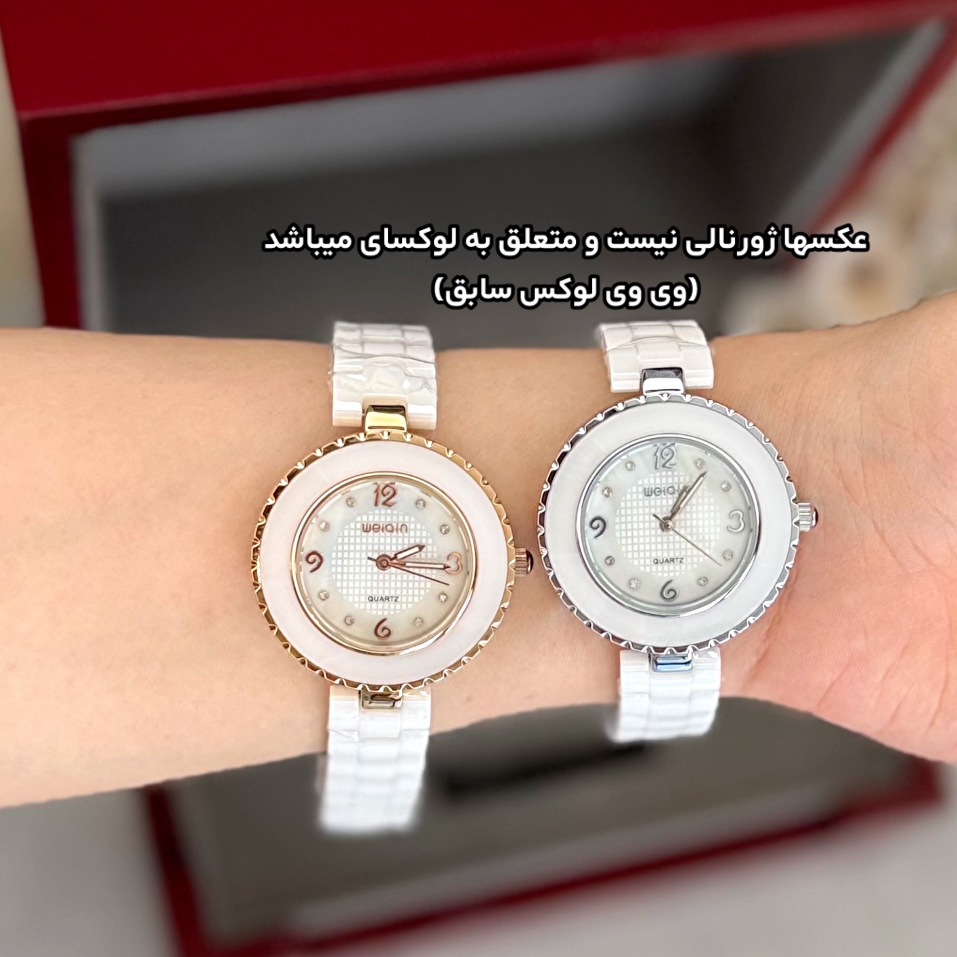 ساعت اورجینال زنانه سرامیکی واقعی موتور ژاپن ضدآب با کد 33