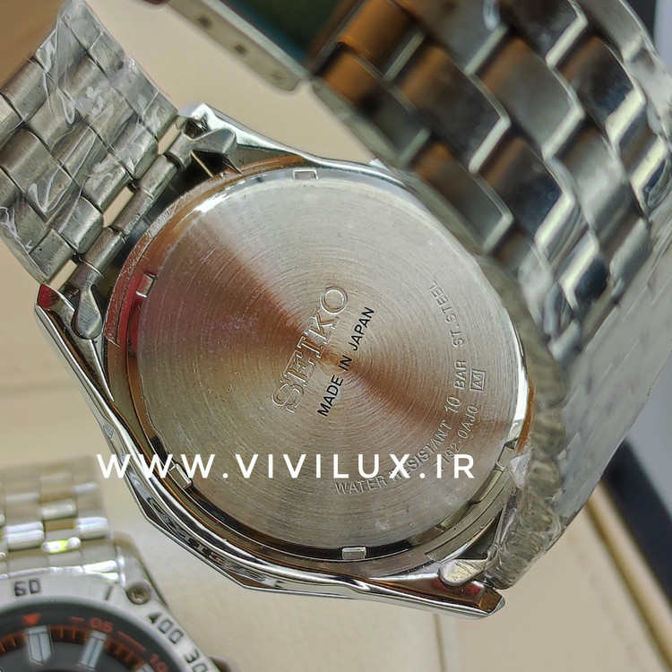 ساعت مچی مردانه سیکو موتور ژاپن دار درجه یک شب نما با کارت و کیفیت عالی رنگ ثابت SEIKO