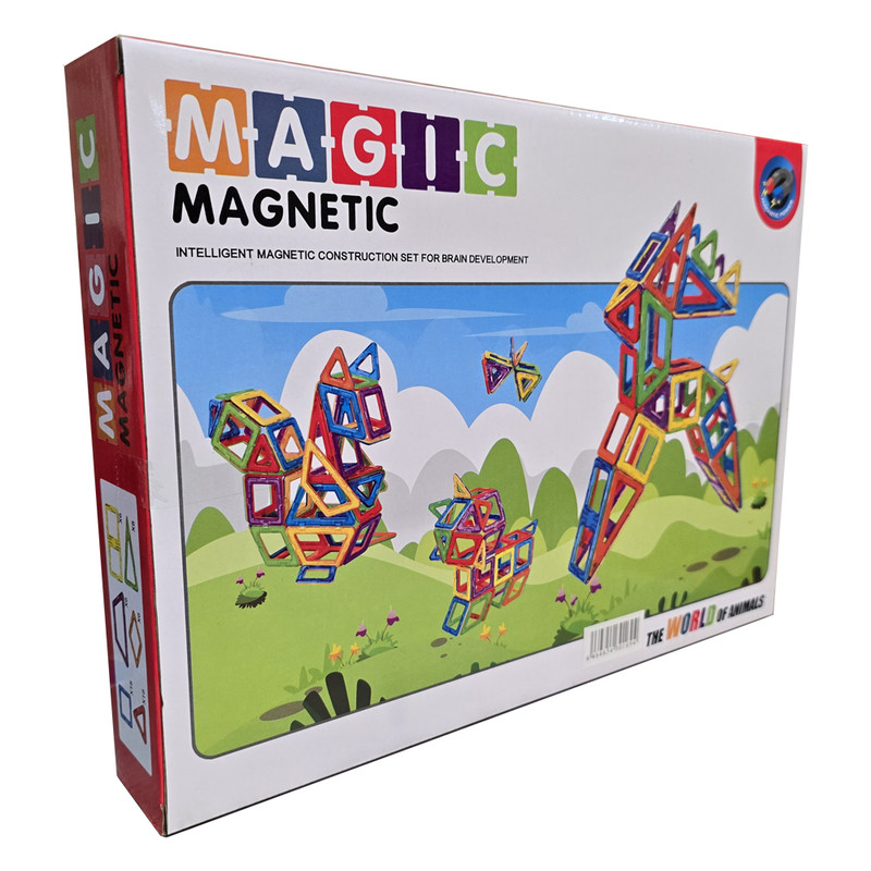ساختنی 60 تکه مدل مگنتی طرح MAGIC MAGNETC کد FK683