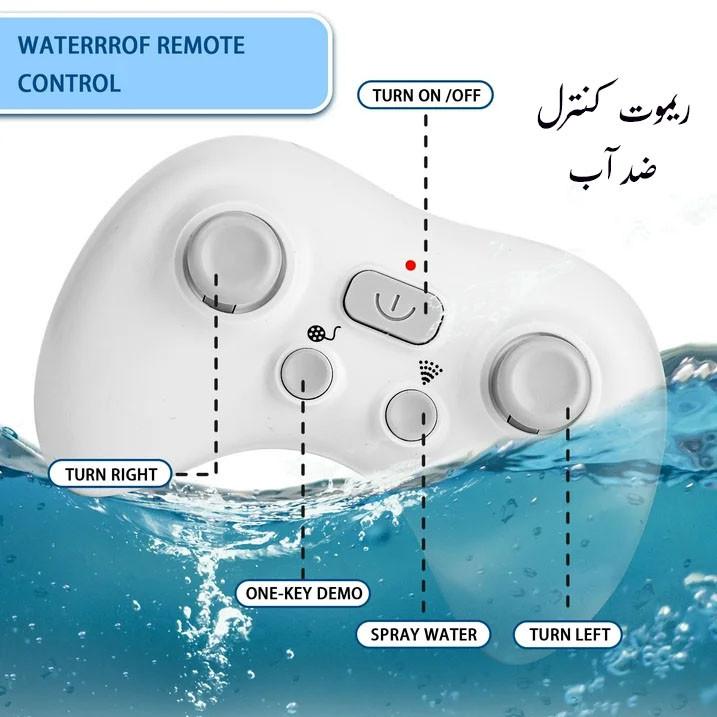 اسباب بازی کنترلی مدل نهنگ شناور ضد اب طرح کنترل ضد اب و اسپری آب کد 18002-2