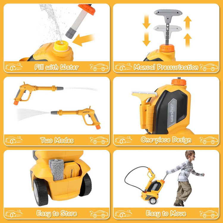 ست اسباب بازی مدل کارواش پمپی طرح power tool کد 017