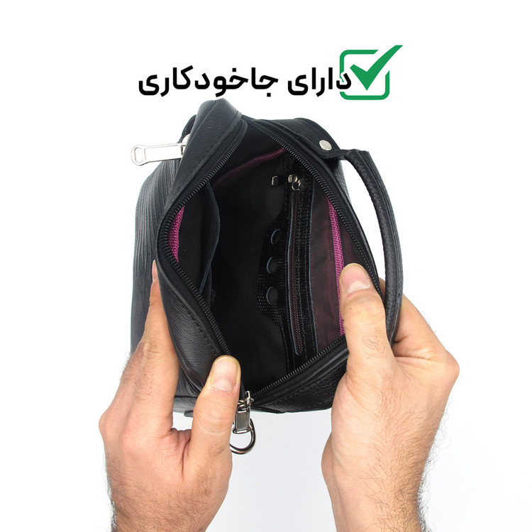 کیف رودوشی مردانه مدل چرم طبیعی کد FH128L