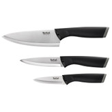 سرویس چاقو 3 پارچه با تیغه استیل و با دسته پلاستیک تفال مدل COMFORT K221S375