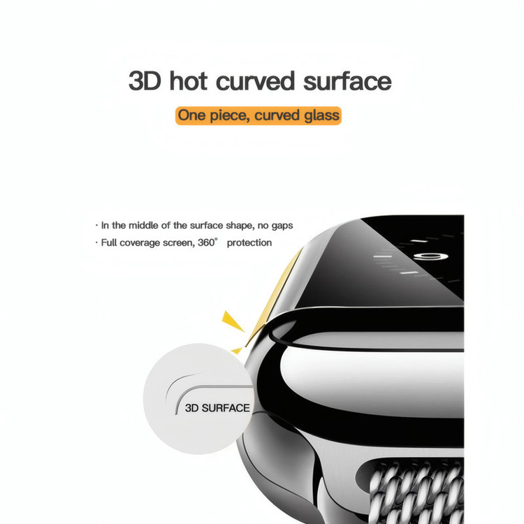 محافظ صفحه نمایش اسلیکتو مدل 3D Pro مناسب برای اپل واچ 44 میلی متری
