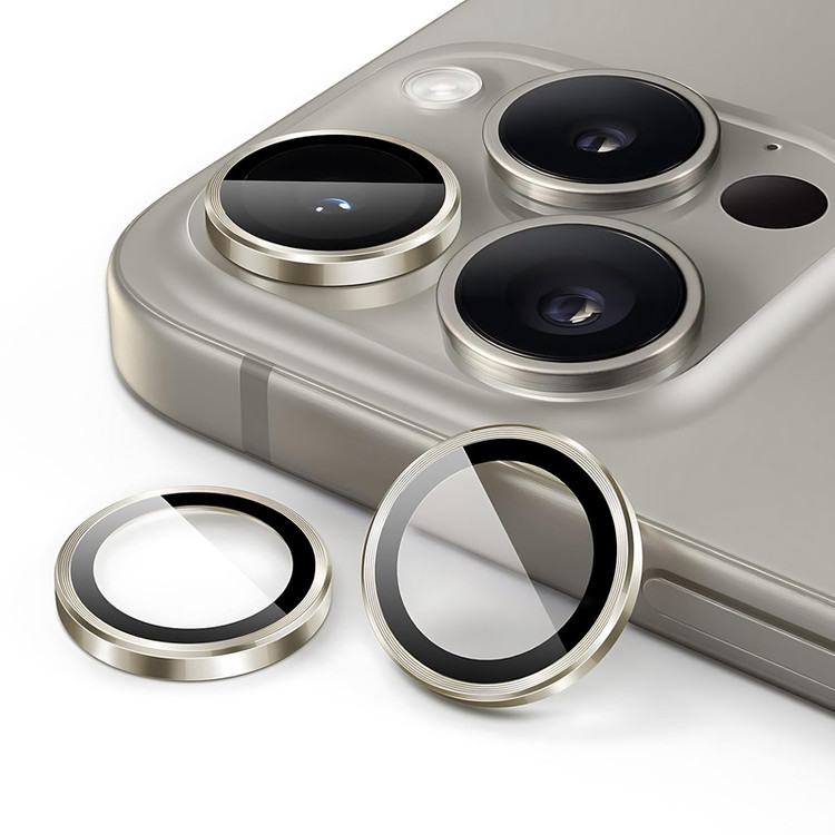 محافظ لنز دوربین شیشهای مدل Rex مناسب برای گوشی موبایل اپل iPhone 16 Pro