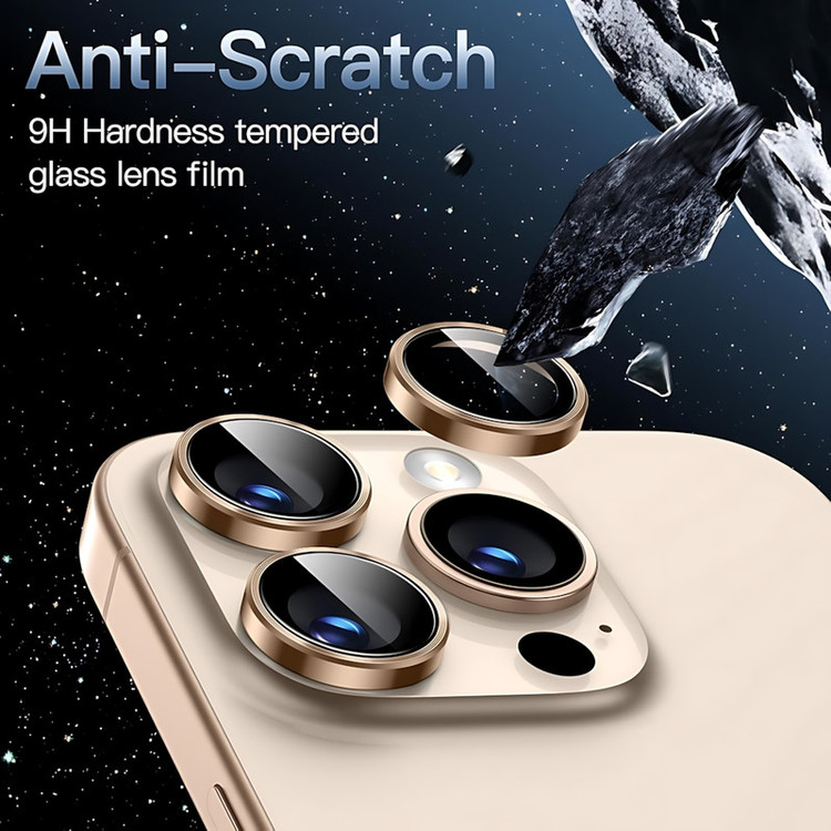 محافظ لنز دوربین شیشهای یونی پرو مدل A95 مناسب برای گوشی موبایل اپل iPhone 16 Pro Max
