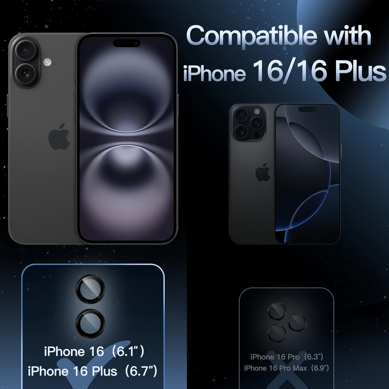 محافظ لنز دوربین اسلیکتو مدل Pro Plus مناسب برای گوشی موبایل اپل iPhone 16