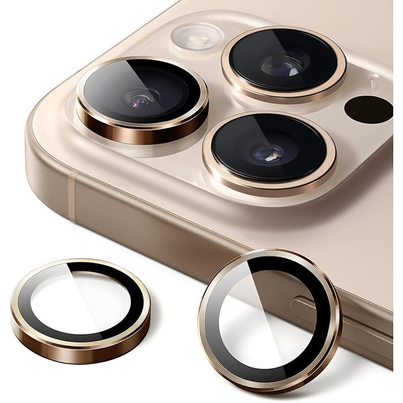 محافظ لنز دوربین شیشه‌ای یونی پرو مدل A95 مناسب برای گوشی موبایل اپل iPhone 16 Pro