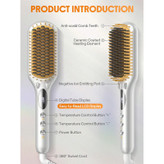 برس حرارتی حرفه ای شیگلم مدل Sleek Chic Triple Grip