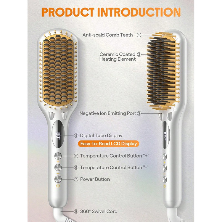 برس حرارتی حرفه ای شیگلم مدل Sleek Chic Triple Grip