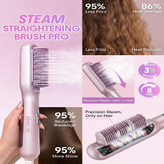 برس حرارتی بخاردار شیگلم مدل Hydra Shot Steam straightening brush Pro وزن 775 گرم با مخزن بخار داخلی و سیستم یون ساز