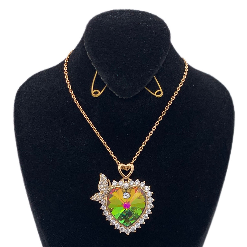 گردنبند زنانه ژوپینگ مدل قلب جواهری KYTAKP256